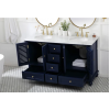 Rhodes 60" Navy Blue Double